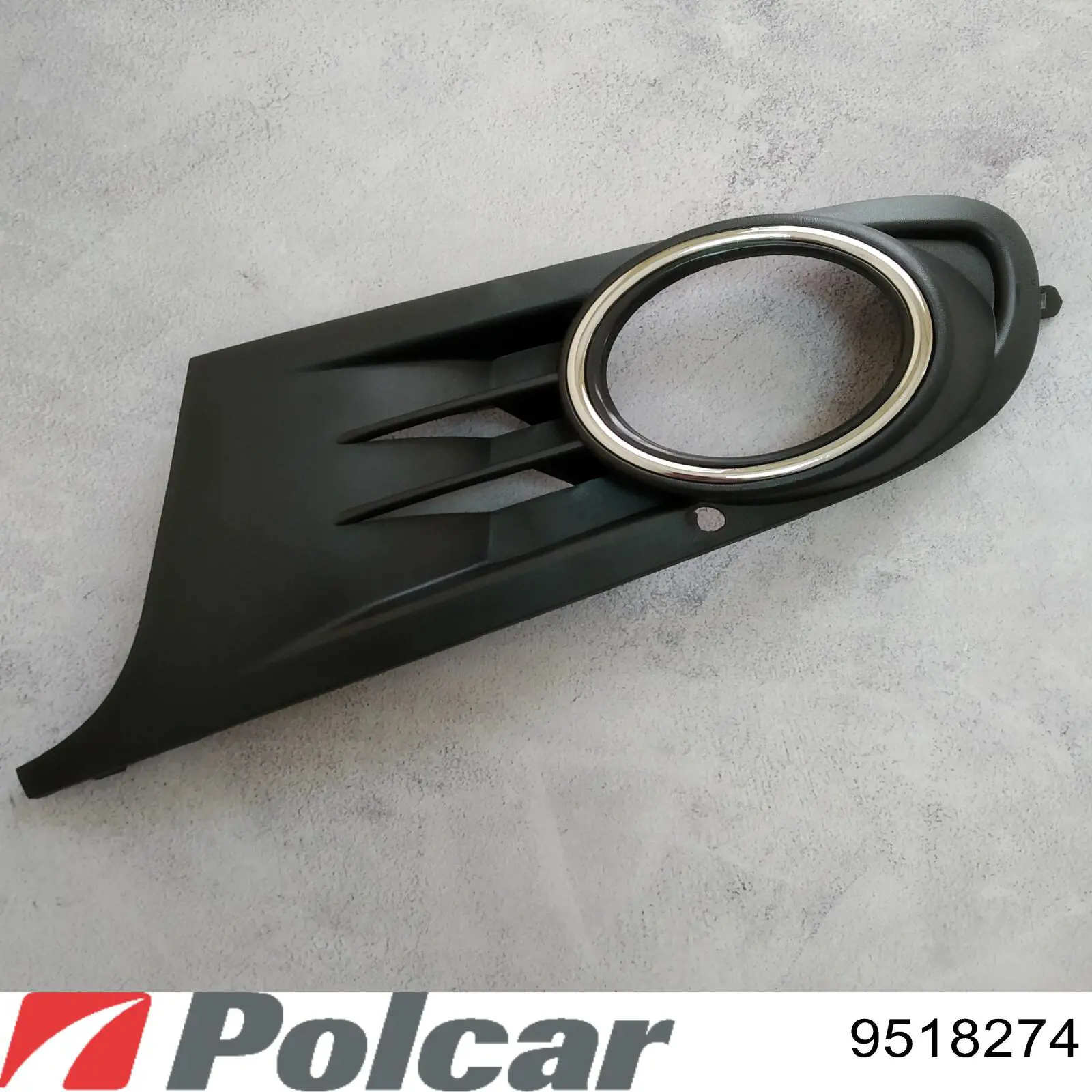 Заглушка, решітка протитуманних фар бампера переднього, права Polcar 9518274 ціна, від 7.76 USD