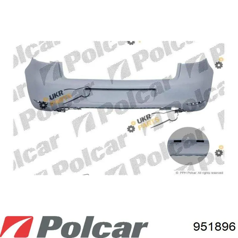 951896 Polcar бампер задній