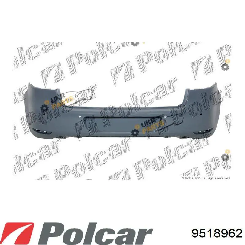 9518962 Polcar Буфер (бампер) задній