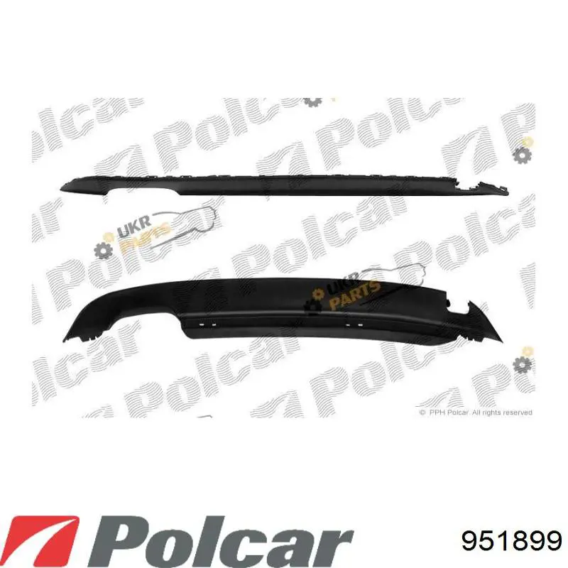 Купити 951899 Polcar Тюнінг заднього бампера