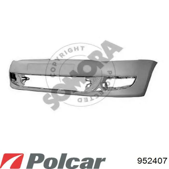 Передній бампер 952407 Polcar
