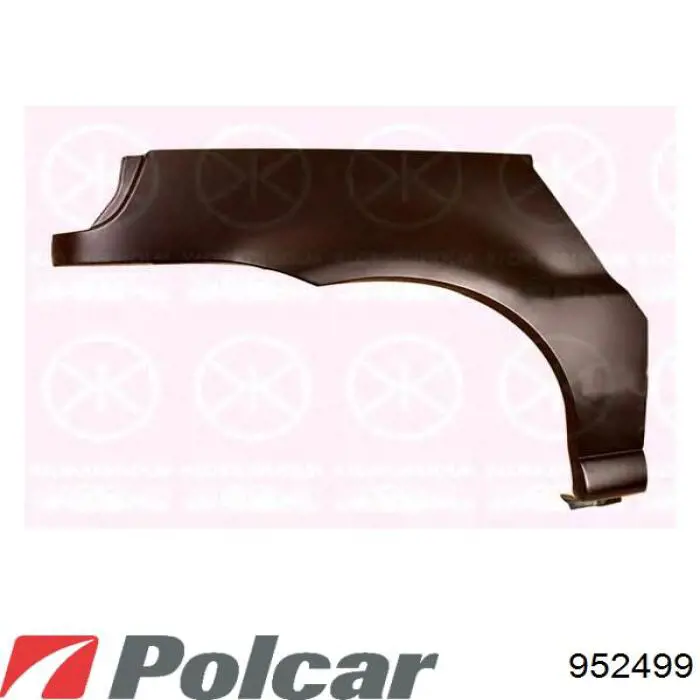 Спойлер заднього бампера 952499 Polcar