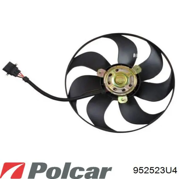 952523U4 Polcar електровентилятор охолодження в зборі (двигун + крильчатка)