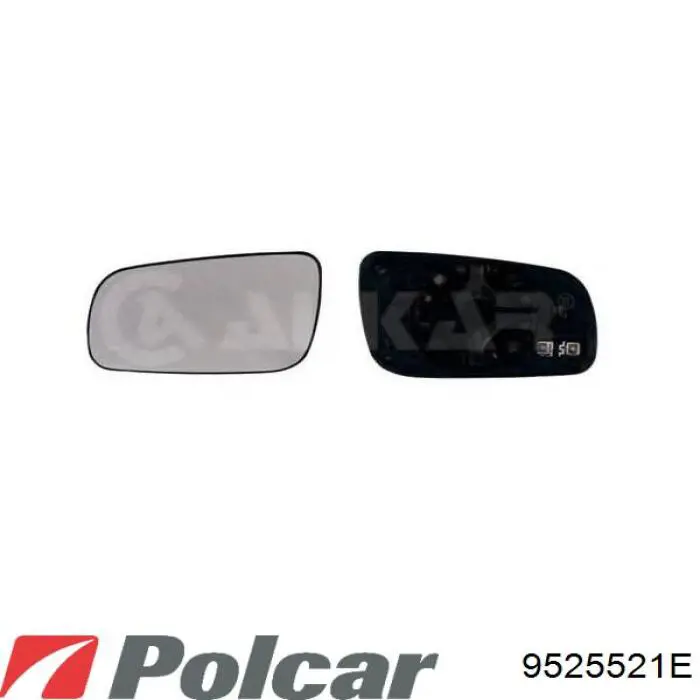 9525521E Polcar Дзеркало заднього виду, ліве