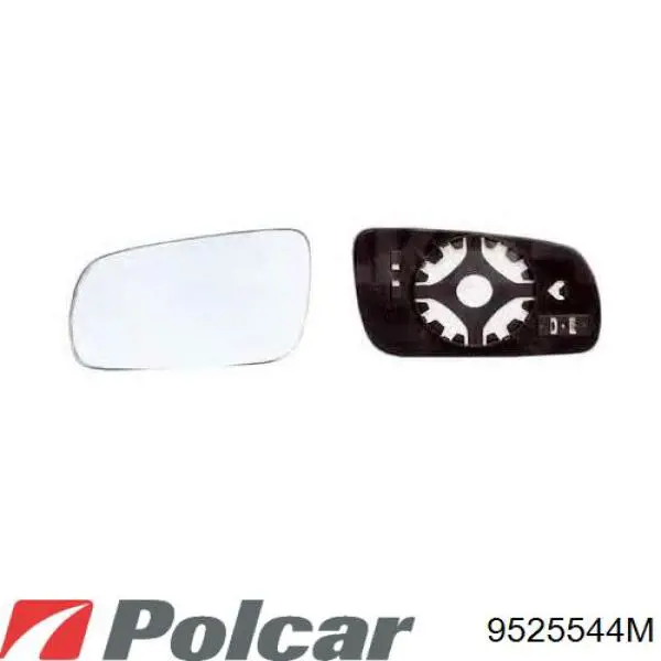 9525544M Polcar дзеркальний елемент дзеркала заднього виду, лівого