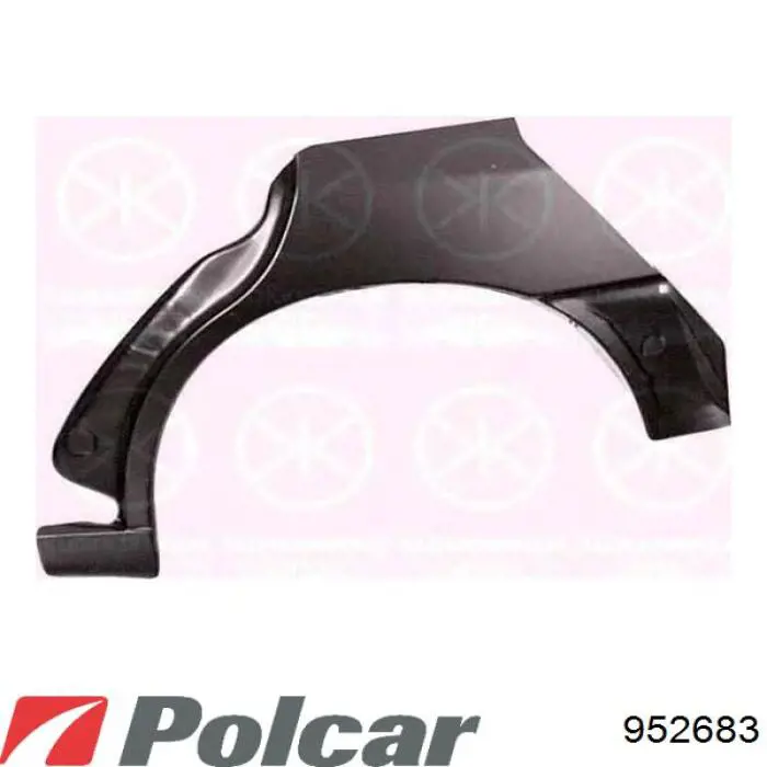 Крило заднє Polcar 952683 ціна, від 307.92 USD