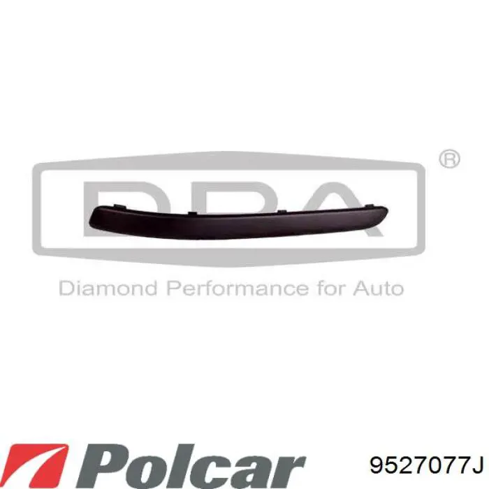 Молдинг переднього бампера, правий 9527077J Polcar
