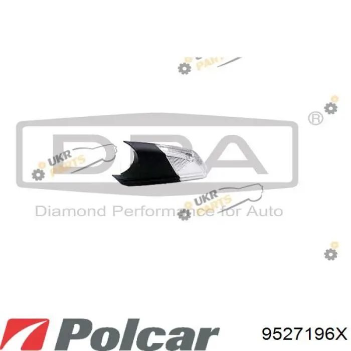 Покажчик повороту дзеркала, лівий Polcar 9527196X ціна, від 9.78 USD