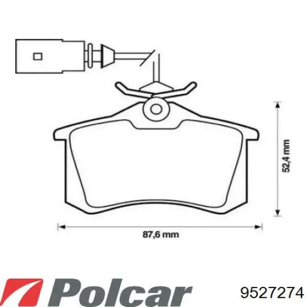 9527274 Polcar заглушка/ решітка протитуманних фар бампера переднього, права