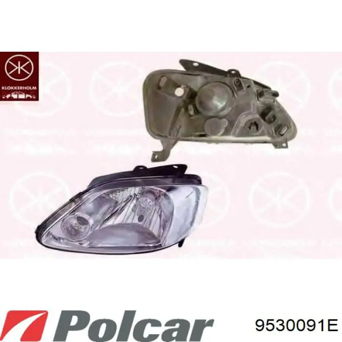 9530091E Polcar Фара дальнього світла в зборі