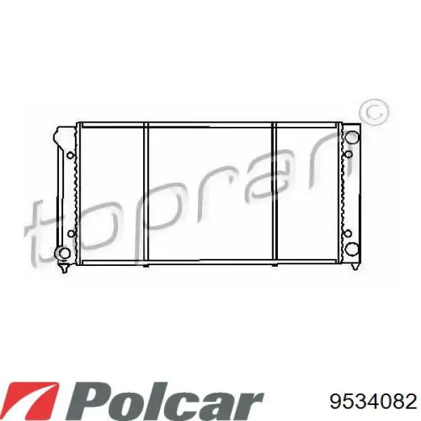 9534082 Polcar Радіатор охолодження двигуна