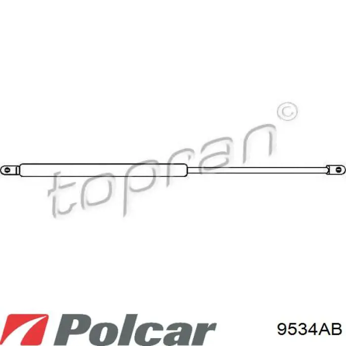 Амортизатор кришки багажника/ двері 3/5-ї задньої 9534AB Polcar