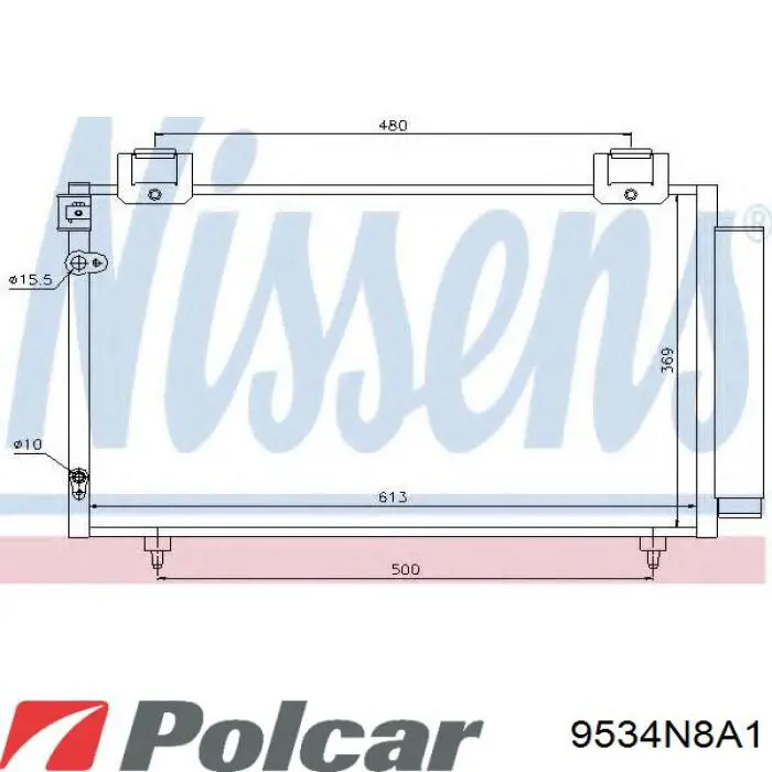 Радіатор пічки 9534N8A1 Polcar