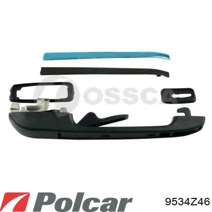 Ручка задньої двері зовнішня права 9534Z46 Polcar