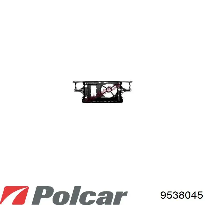 9538045 Polcar супорт радіатора в зборі/монтажна панель кріплення фар