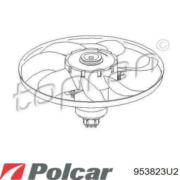 953823U2 Polcar Вентилятор / крильчатка радіатора охолодження