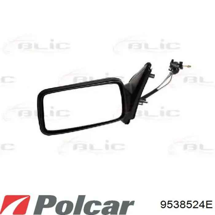 Дзеркальний елемент лівого дзеркала заднього виду Polcar 9538511E ціна, від 5.40 USD