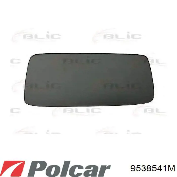 Скло дзеркала заднього виду, лівого Polcar 9538511E