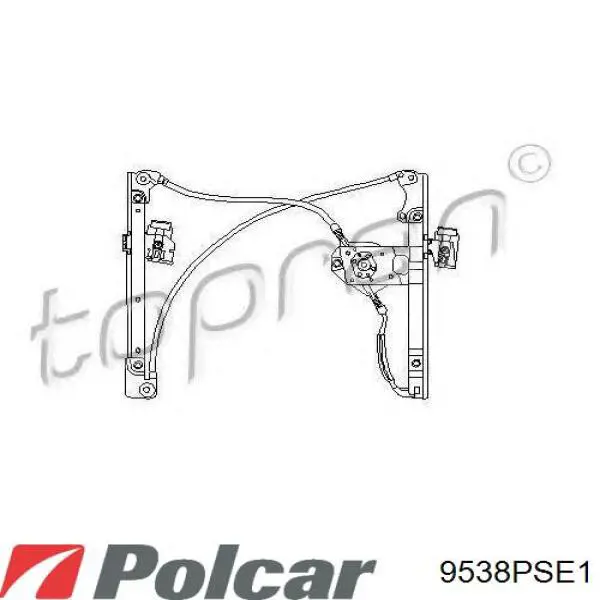 9538PSE1 Polcar Підйомник механічний вітрового скла
