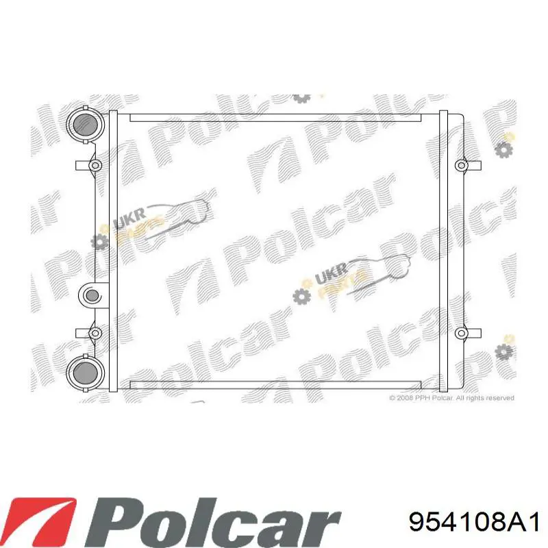 Купити 954108A1 Polcar Радіатор двигуна