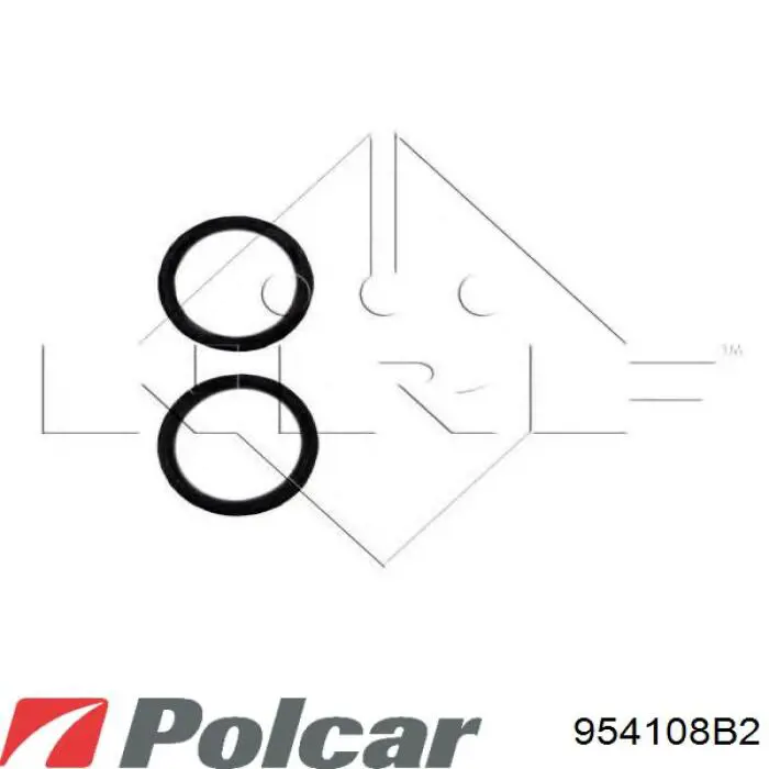 Радіатор основний Polcar 954108B2 ціна, від 39.63 USD