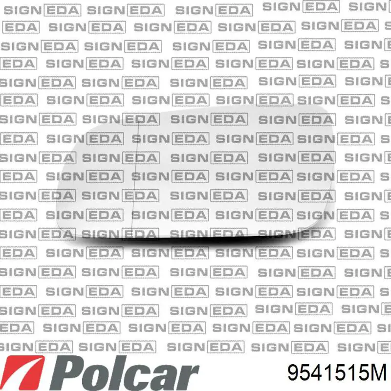 9541515M Polcar Дзеркало заднього виду, ліве