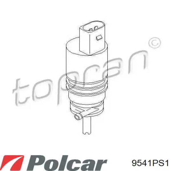 9541PS1 Polcar насос-двигун омивача скла, переднього