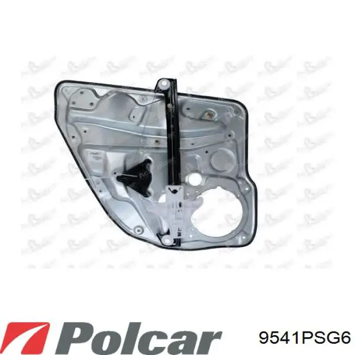 Механізм склопідіймача двері задньої, правої 9541PSG6 Polcar