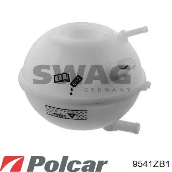 9541ZB1 Polcar бачок системи охолодження, розширювальний