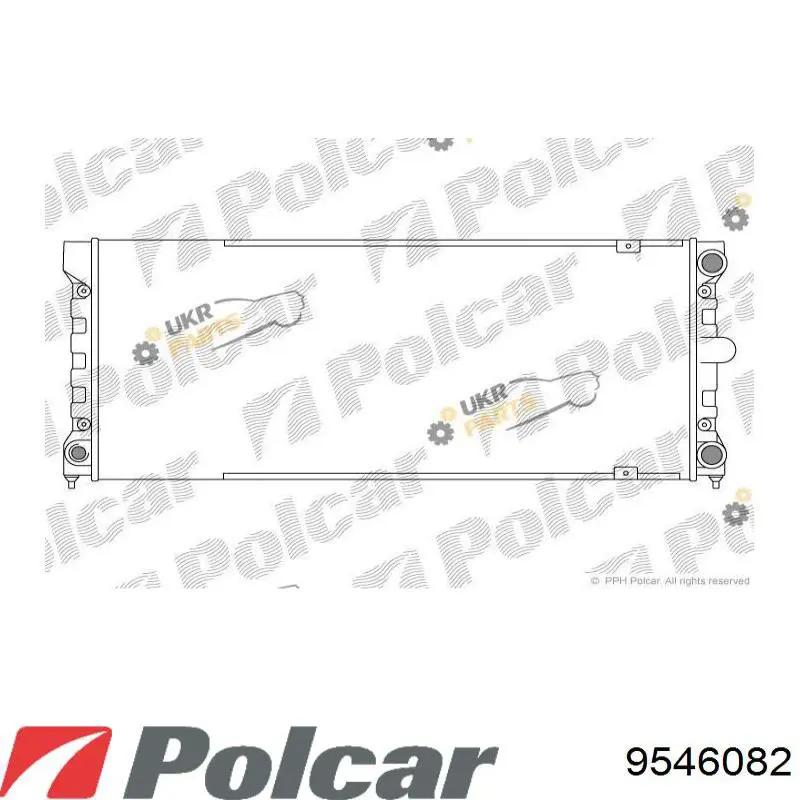 Радіатор 9546082 Polcar