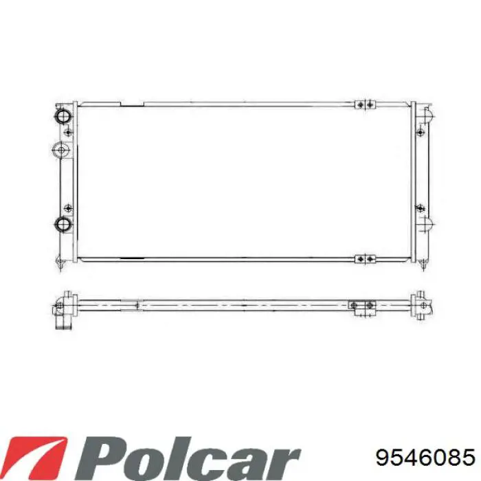 Радіатор 9546085 Polcar