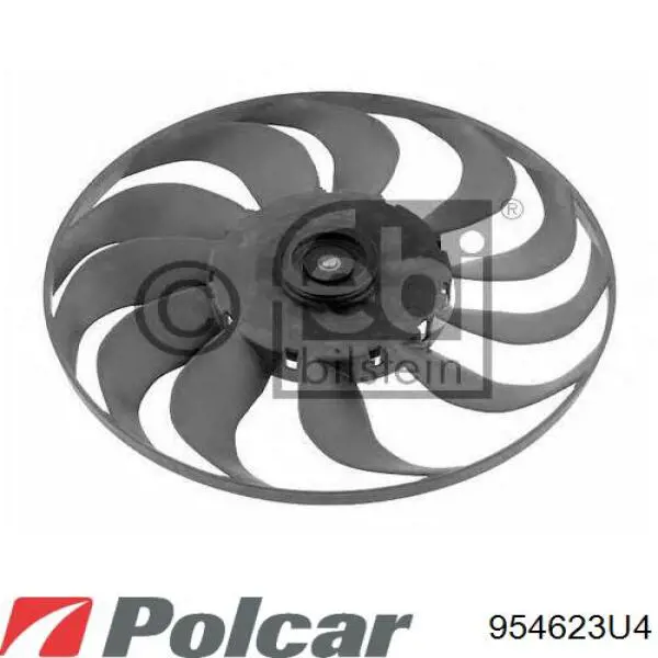 954623U4 Polcar електровентилятор охолодження в зборі (двигун + крильчатка)