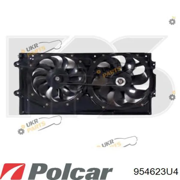 Купити 954623U4 Polcar Електровентилятор охолодження в зборі (двигун + крильчатка)