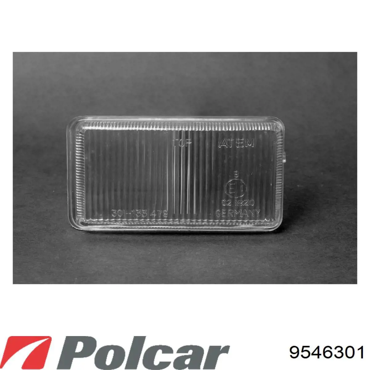 Скло протитуманні фари, правою 9546301 Polcar