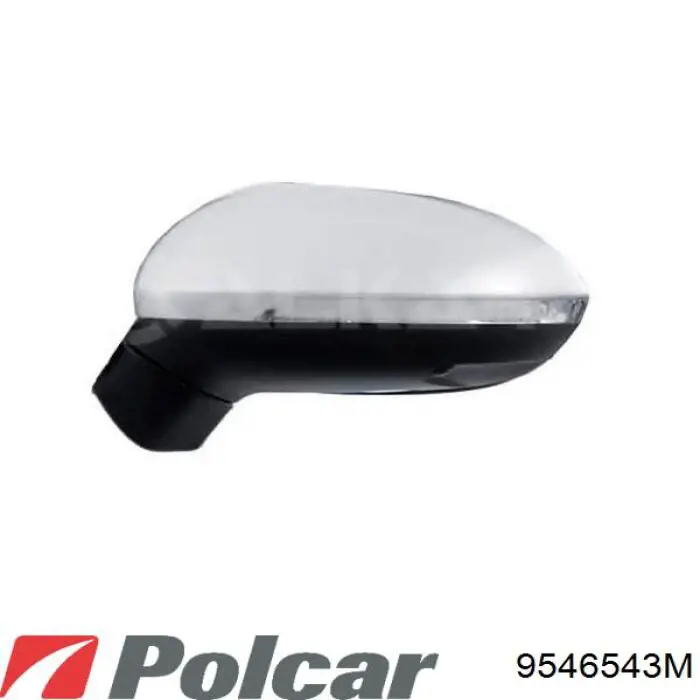 Скло дзеркала заднього виду, лівого Polcar 9546543M ціна, від 12.69 USD