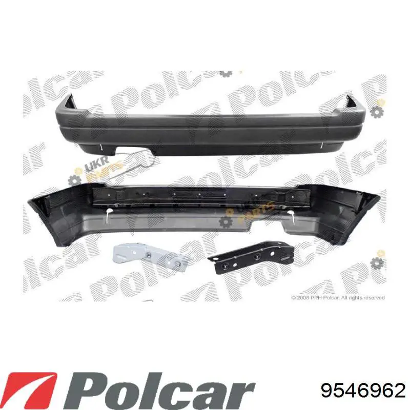 Кожух бампера заднього Polcar 9546962 ціна, від 175.69 USD