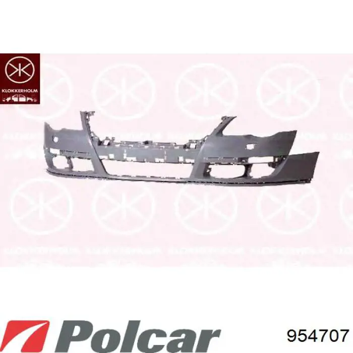 954707 Polcar Бампер передній в зборі