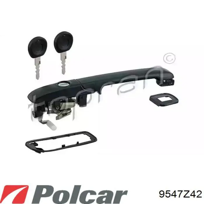 Ручка передньої двері зовнішня права 9547Z42 Polcar