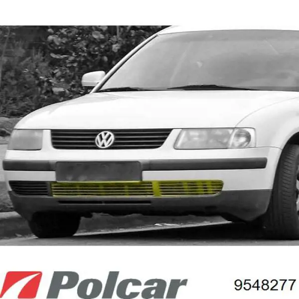 9548277 Polcar Решітка переднього бампера, ліва