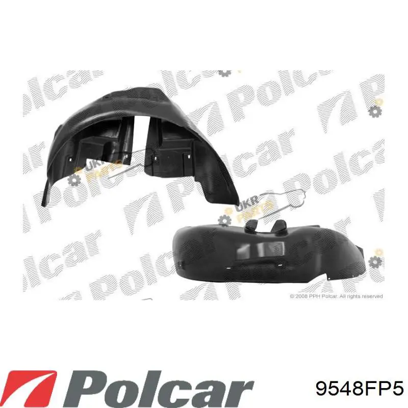 Підкрилок заднього крила, правий 9548FP5 Polcar