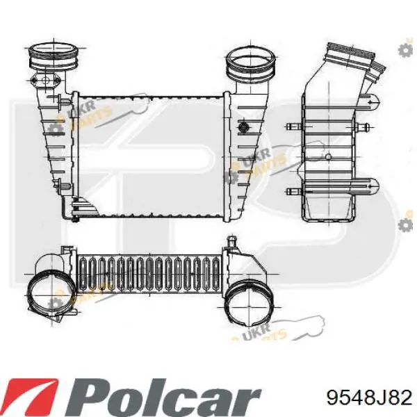 9548J82 Polcar Охолоджувач наддувочного повітря