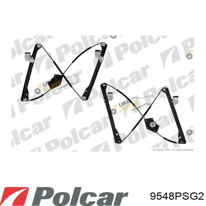 Купити 9548PSG2 Polcar Склопідйомник (механізм переміщення скла)