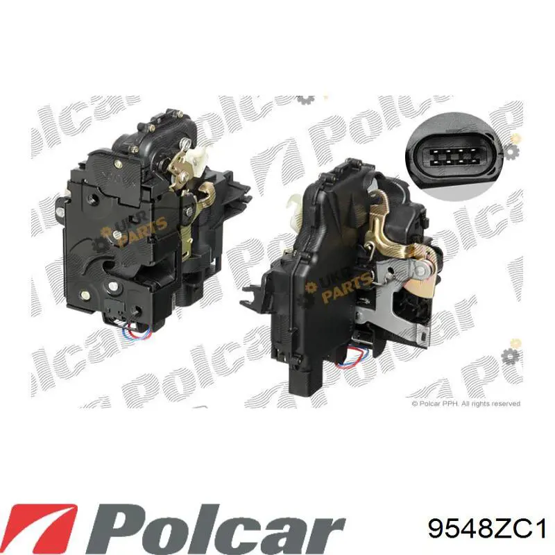 9548ZC1 Polcar Замок водійських дверей
