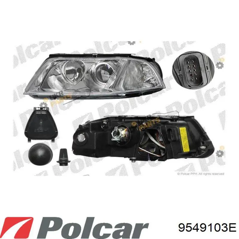 Фара права ZVW1142R Signeda