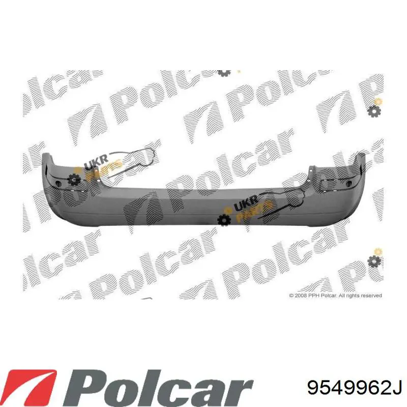 Задній бампер 9549962J Polcar