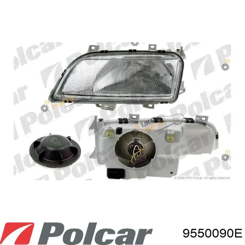 Купити 9550090E Polcar Основна фара в зборі ліва