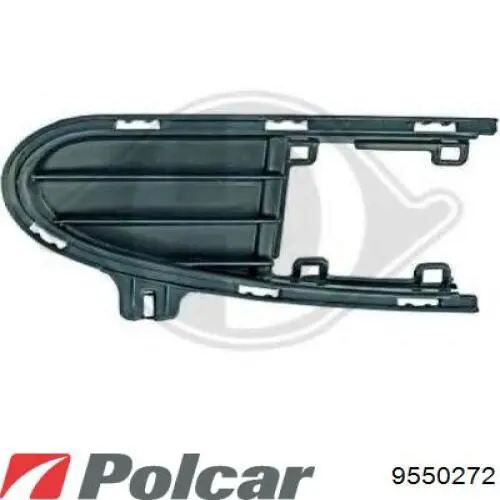 9550272 Polcar заглушка/ решітка протитуманних фар бампера переднього, права