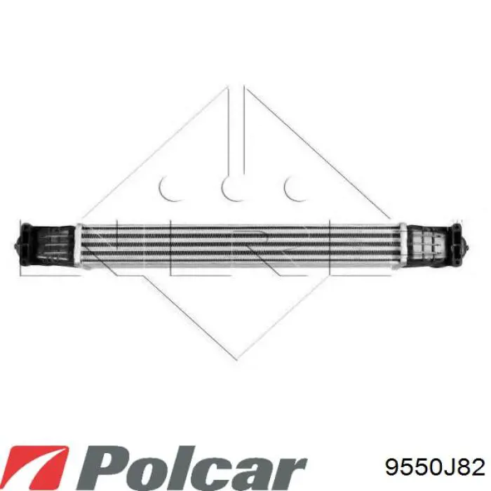 Купити 9550J82 Polcar Радіатор интеркуллера