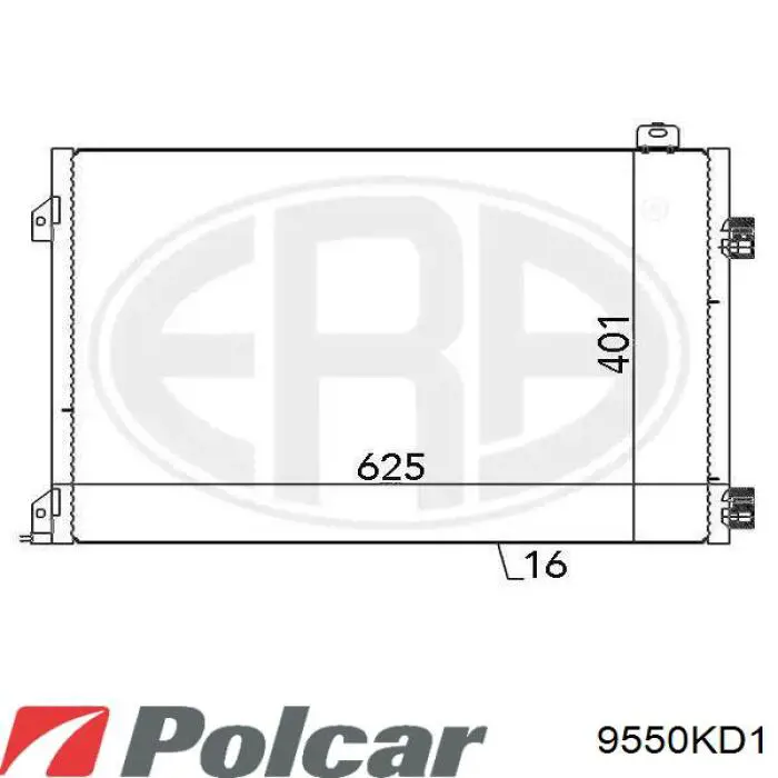 Ресивер-осушувач кондиціонера Polcar 9550KD1