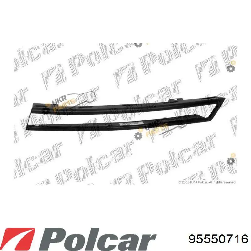 Молдинг переднього бампера, правий PVW99093MBR Signeda